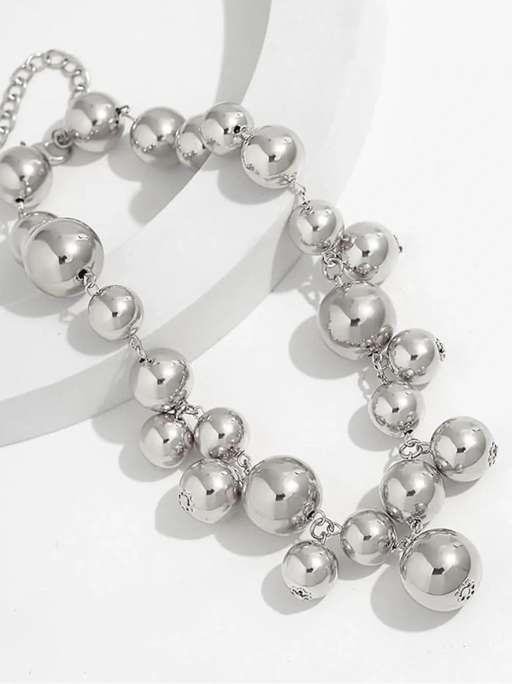 Anthropologie shiny silver